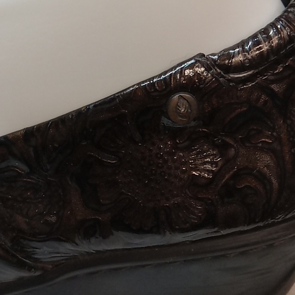 Nuture tooled leather clog nurse hospital shoe size 6 - Picture 4 of 8